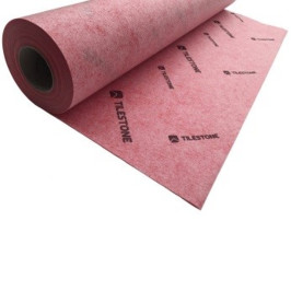 Accessoires | 100x100 cm | Tilestone System Dry Toile contre l'humidité, rouge, tilestone